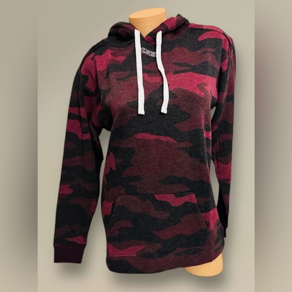Sweatshirt Varsity Hoodie Victoria’s Secret PINK Funnel Full Bling Camouflage - Picture 5 of 7